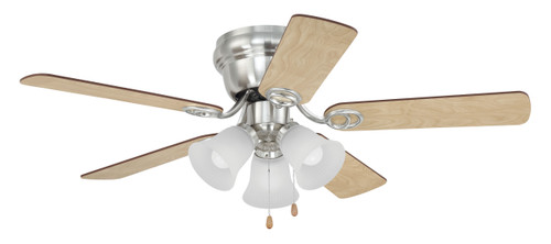 42" Wyman Ceiling Fan in Brushed Polished Nickel (WC42BNK5C3F)