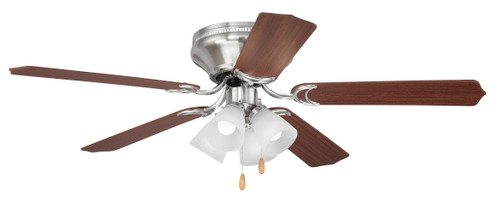 52" Brilliante Ceiling Fan in Brushed Polished Nickel (BRC52BNK5C)