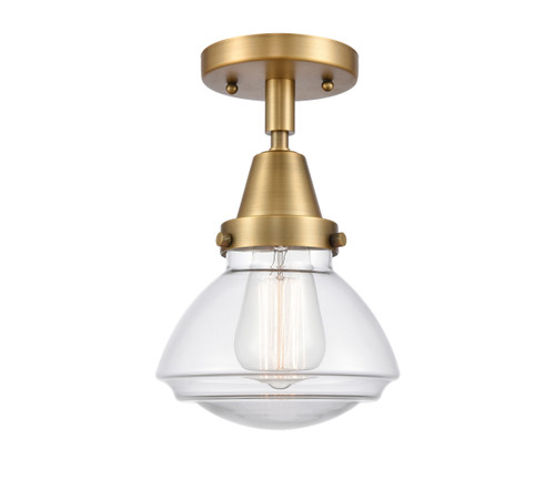 Olean - 1 Light - 7 inch - Brushed Brass - Flush Mount (447-1C-BB-G322)