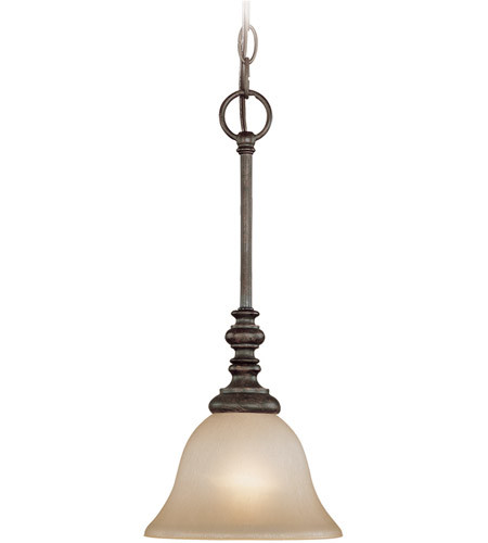 Barrett Place 1 Light Mini Pendant In Mocha Bronze (24221-MB)