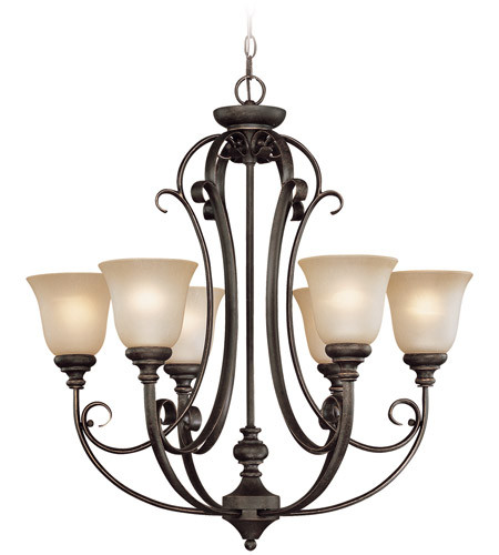 Barrett Place 6 Light Chandelier In Mocha Bronze (24226-MB)