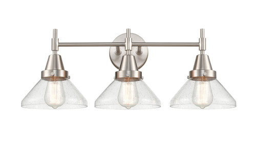 Caden - 3 Light - 26 inch - Satin Nickel - Bath Vanity Light (447-3W-SN-SDY-LED)