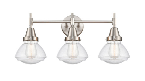 Olean - 3 Light - 25 inch - Satin Nickel - Bath Vanity Light (447-3W-SN-G324-LED)