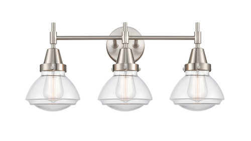 Olean - 3 Light - 25 inch - Satin Nickel - Bath Vanity Light (447-3W-SN-G322-LED)