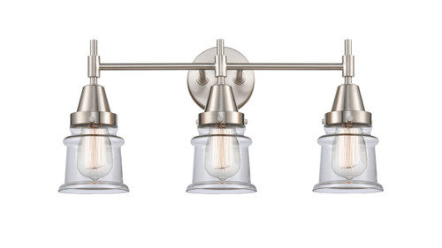 Canton - 3 Light - 23 inch - Satin Nickel - Bath Vanity Light (447-3W-SN-G182S-LED)