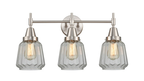 Chatham - 3 Light - 24 inch - Satin Nickel - Bath Vanity Light (447-3W-SN-G142-LED)