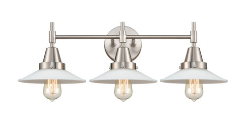 Halophane - 3 Light - 27 inch - Satin Nickel - Bath Vanity Light (447-3W-SN-G1-LED)
