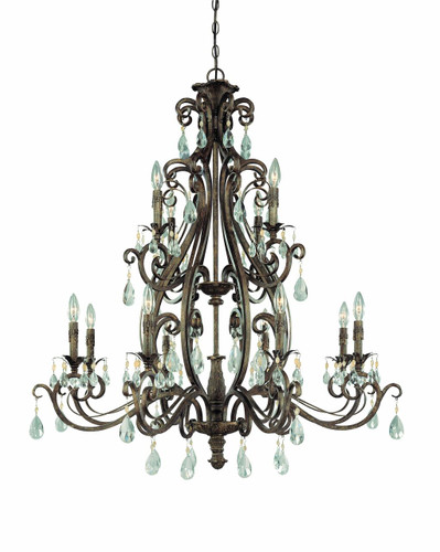 Englewood 12 Light Chandelier In French Roast (25612-FR)