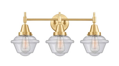 Oxford - 3 Light - 26 inch - Satin Gold - Bath Vanity Light (447-3W-SG-G534)