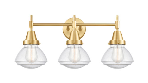 Olean - 3 Light - 25 inch - Satin Gold - Bath Vanity Light (447-3W-SG-G324)