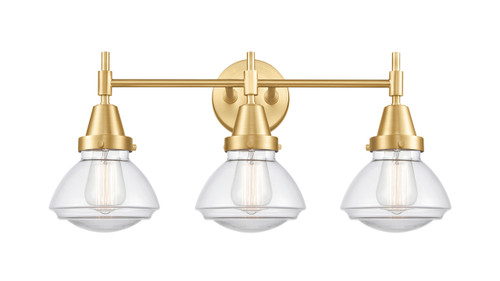 Olean - 3 Light - 25 inch - Satin Gold - Bath Vanity Light (447-3W-SG-G322-LED)