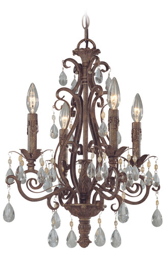 Englewood 4 Light Chandelier In French Roast (25624-FR)