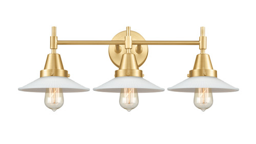 Halophane - 3 Light - 27 inch - Satin Gold - Bath Vanity Light (447-3W-SG-G1)