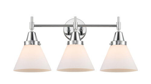Cone - 3 Light - 26 inch - Polished Chrome - Bath Vanity Light (447-3W-PC-G41)