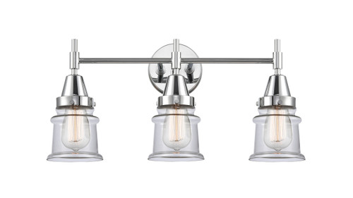 Canton - 3 Light - 23 inch - Polished Chrome - Bath Vanity Light (447-3W-PC-G182S)