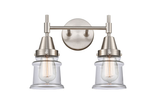 Canton - 2 Light - 14 inch - Satin Nickel - Bath Vanity Light (447-2W-SN-G182S-LED)