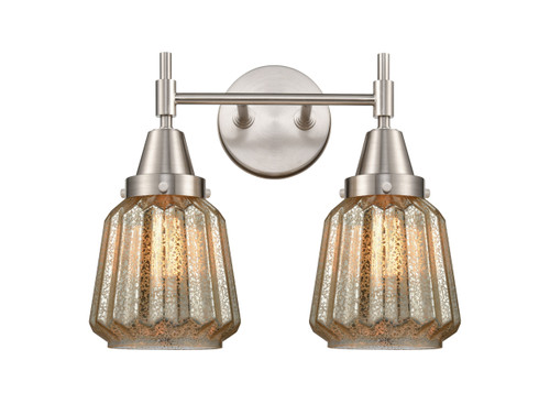 Chatham - 2 Light - 15 inch - Satin Nickel - Bath Vanity Light (447-2W-SN-G146-LED)