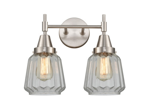 Chatham - 2 Light - 15 inch - Satin Nickel - Bath Vanity Light (447-2W-SN-G142)