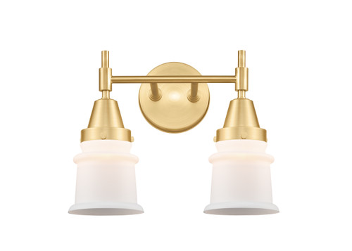 Canton - 2 Light - 14 inch - Satin Gold - Bath Vanity Light (447-2W-SG-G181S)