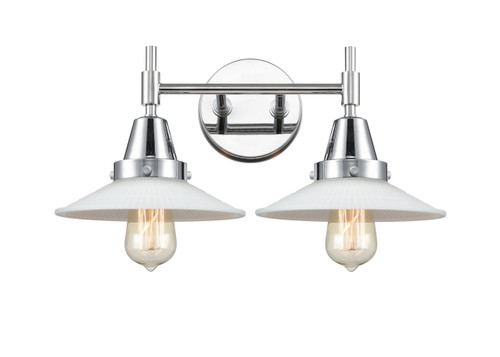 Halophane - 2 Light - 18 inch - Polished Chrome - Bath Vanity Light (447-2W-PC-G1-LED)