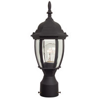 Bent Glass 1 Light Outdoor Post Mount in Matte Textured (Z265-TB)