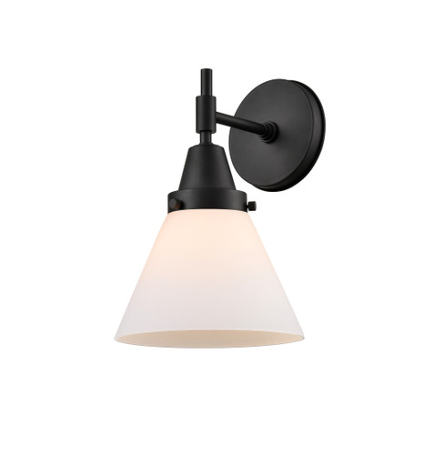 Cone - 1 Light - 8 inch - Matte Black - Sconce (447-1W-BK-G41-LED)