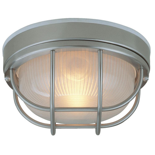 Bulkheads 1 Light Outdoor Flushmount In Stainless Steel (Z395-SS)