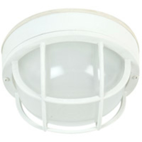Bulkheads 1 Light Outdoor Flushmount In Textured White (Z395-TW)