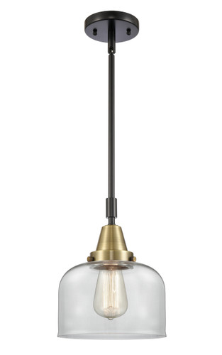 Bell - 1 Light - 8 inch - Black Antique Brass - Mini Pendant (447-1S-BAB-G72)