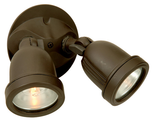 Bullets & Floods 2 Light Outdoor Flood Light In Antique Bronze (Z412-BZ)