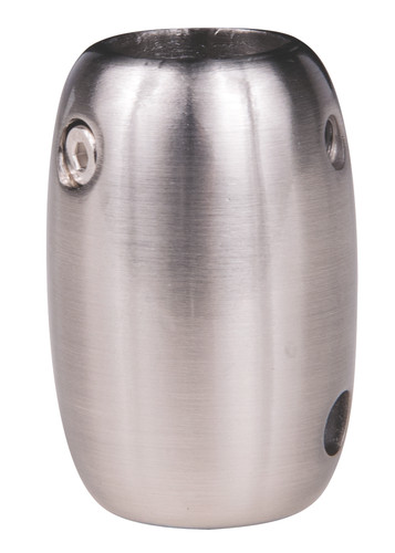 1/2" Downrod Coupler in Brushed Polished Nickel (COUPLER-BNK)