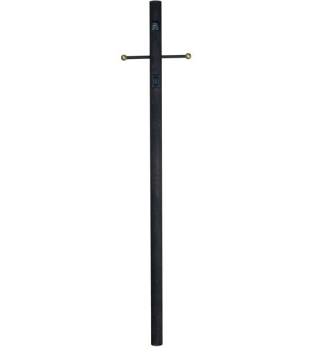 84" Smooth Direct Burial Post w/ Photocell in Textured Black (Z8792-TB)