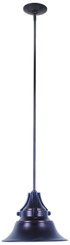 Union 1 Light Small Outdoor Pendant in Oiled Bronze Gilded (Z4401-OBG)