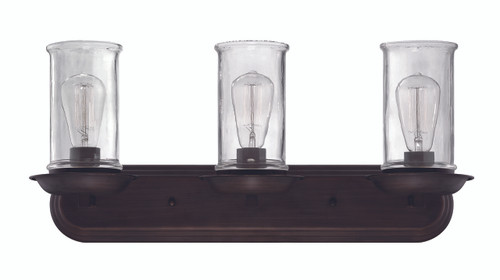 Thornton 3 Light Vanity In Aged Bronze Brushed And Natural Rope (36103-ABZ)