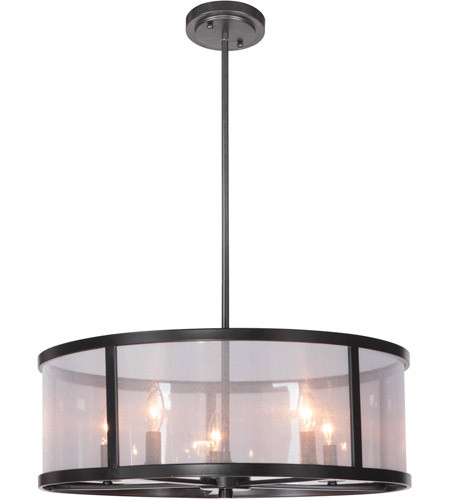 Danbury 5 Light Pendant in Matte Black (36795-MBK)