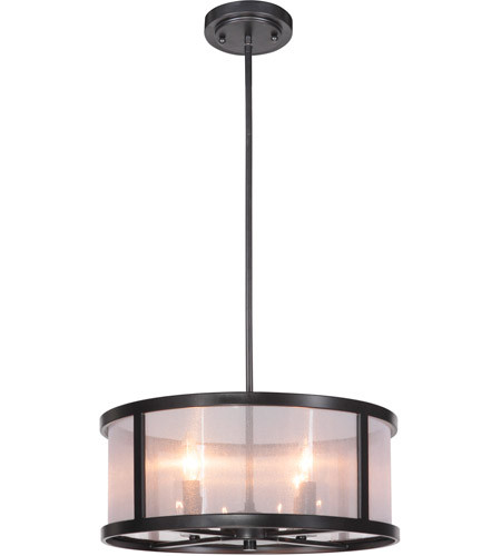 Danbury 4 Light Pendant in Matte Black (36794-MBK)