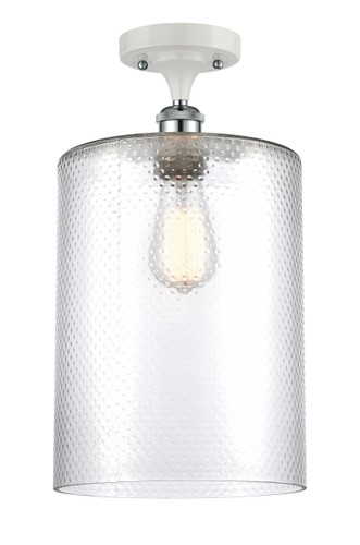 Cobbleskill - 1 Light - 9 inch - White Polished Chrome - Semi-Flush Mount (516-1C-WPC-G112-L-LED)
