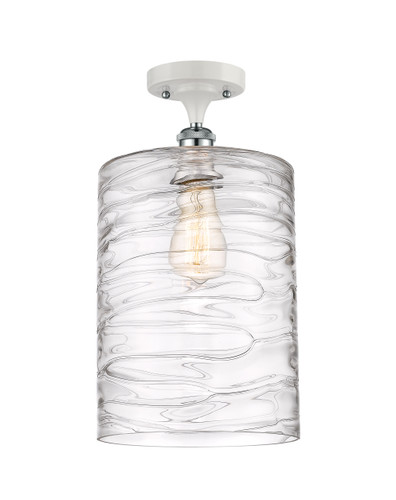 Cobbleskill - 1 Light - 9 inch - White Polished Chrome - Semi-Flush Mount (516-1C-WPC-G1113-L-LED)