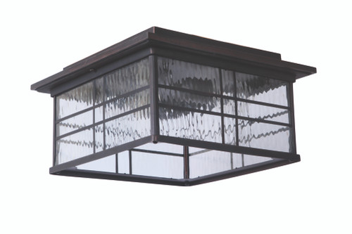 Dorset 2 Light Outdoor Flushmount In Aged Bronze Brushed (Z7837-ABZ)