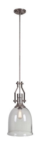 1 Light Mini Pendant W/Rods In Tarnished Silver (P565TS1)