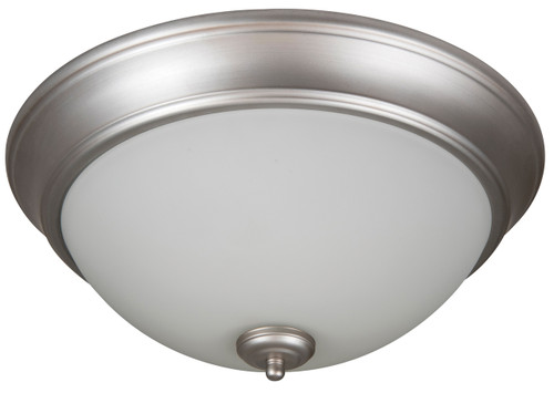 Pro Builder 2 Light 13" Flushmount In Brushed Satin Nickel (XP13BN-2W)