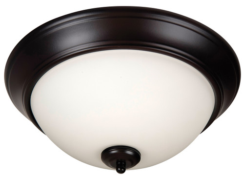 Pro Builder 3 Light 15" Flushmount In Oiled Bronze (XP15OB-3W)
