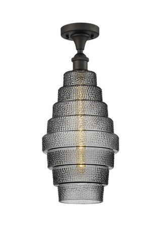 Cascade - 1 Light - 8 inch - Oil Rubbed Bronze - Semi-Flush Mount (516-1C-OB-G673-8-LED)