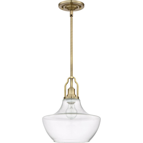 1 Light Mini Pendant With Rods In Legacy Brass (P640LB1)