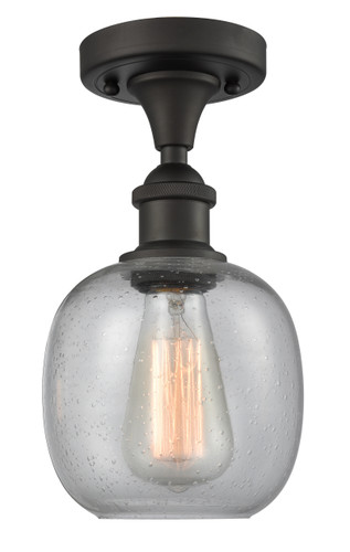 Belfast - 1 Light - 6 inch - Oil Rubbed Bronze - Semi-Flush Mount (516-1C-OB-G104-LED)