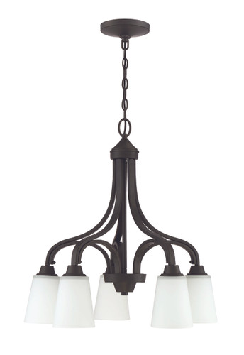 Grace 5 Light Down Chandelier in Espresso (41915-ESP)
