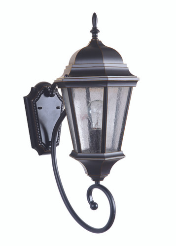 Newberg 1 Light Outdoor Medium Wall Lantern In Oiled Bronze Gilded (Z2960-OBG)