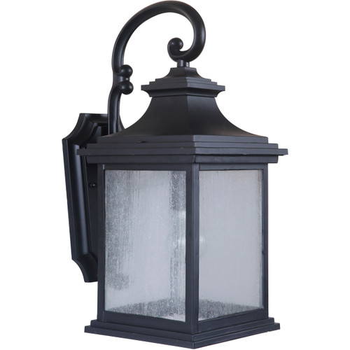 Gentry 1 Light Medium Outdoor Wall Lantern in Midnight (Z3214-MN)