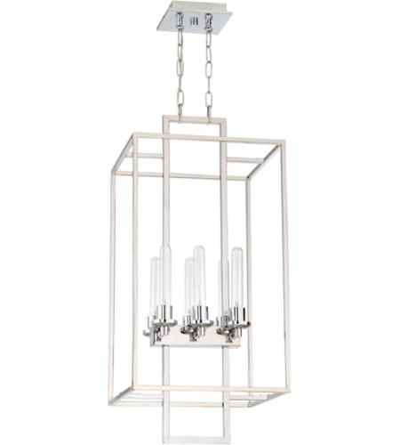 Cubic 6 Light Foyer In Chrome (41536-CH)