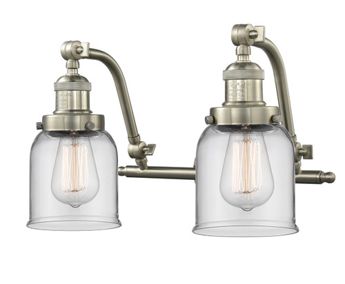 Bell - 2 Light - 18 inch - Brushed Satin Nickel - Bath Vanity Light (515-2W-SN-G52)